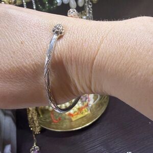 Tribal Silver Unisex Cuff Bracelet